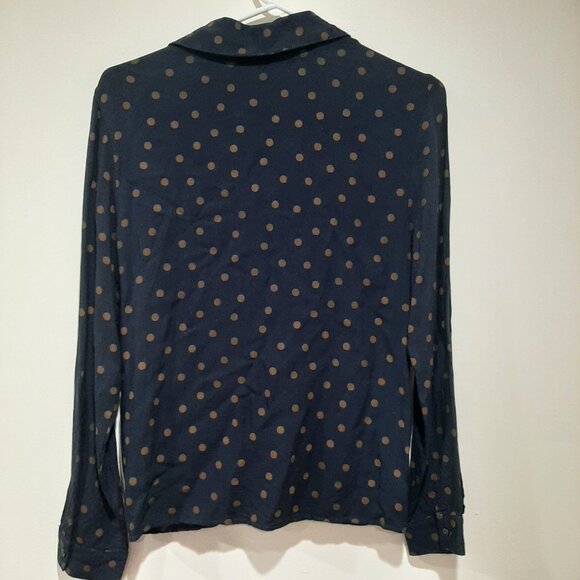 NAF NAF navy blouse with polka dots - Picture 2 of 5